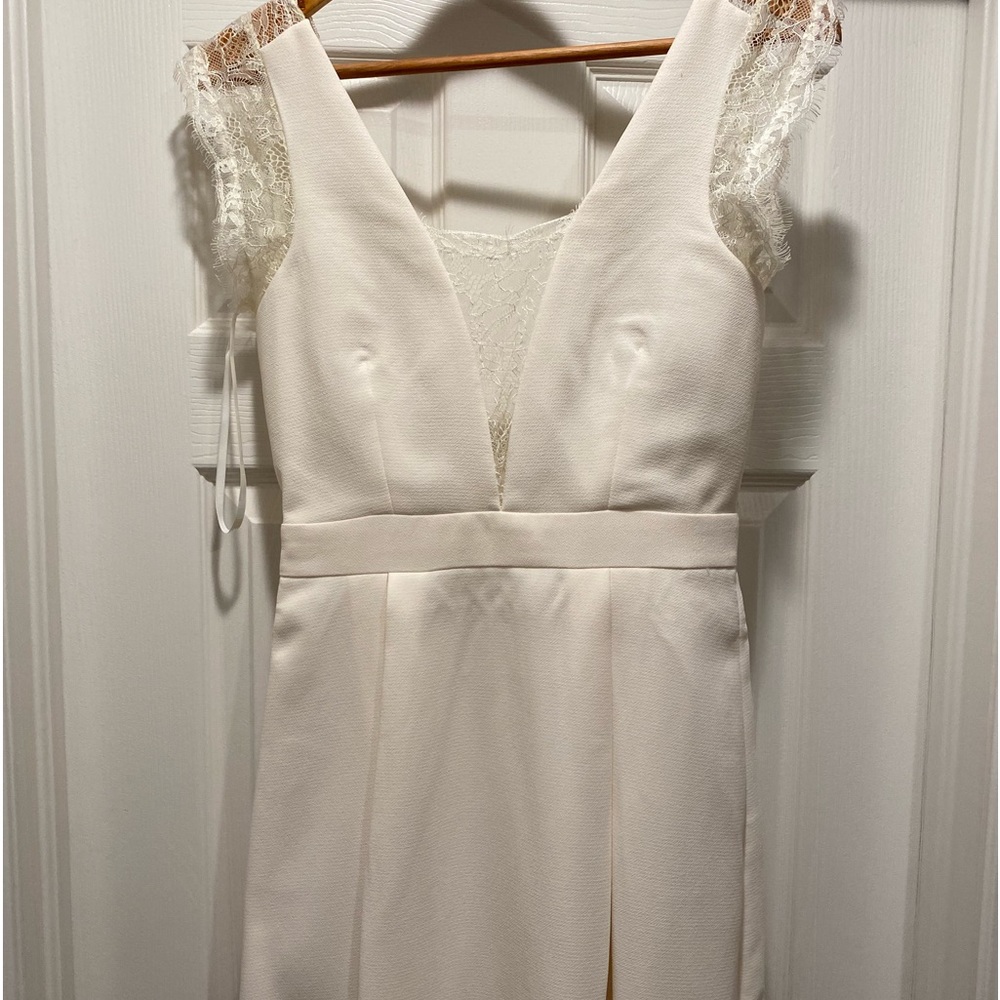 BCBGeneration Lace Inset Dress Cream Dress size 4